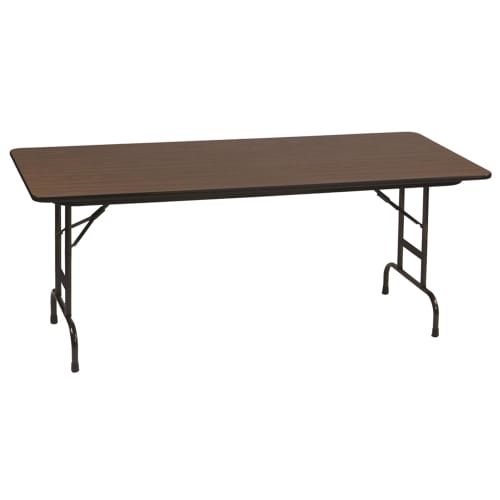 Correll, Inc® Anti-Fatigue Table 30x96x22-32H Adjustable Height High-Pressure Laminate Top, Walnut